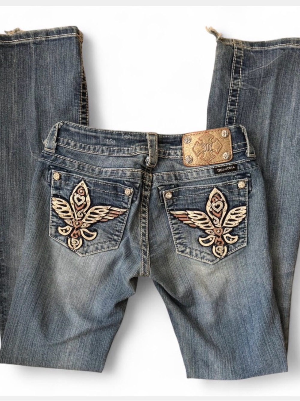 Miss Me Low Rise Bootcut Jeans Size 26